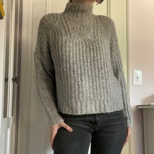 Warm Chunky Knit Aerie Turtleneck Sweater!